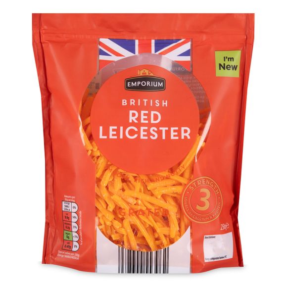 Emporium British Grated Red Leicester Cheese 250g